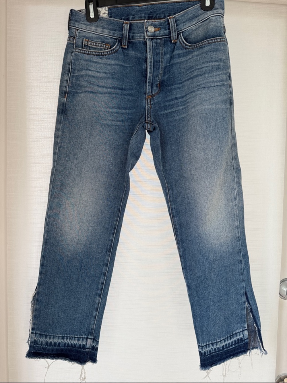 SIWY “JANE B” Raw Hem Woman’s Ankle Slit Denim- wash name “One More Chance”